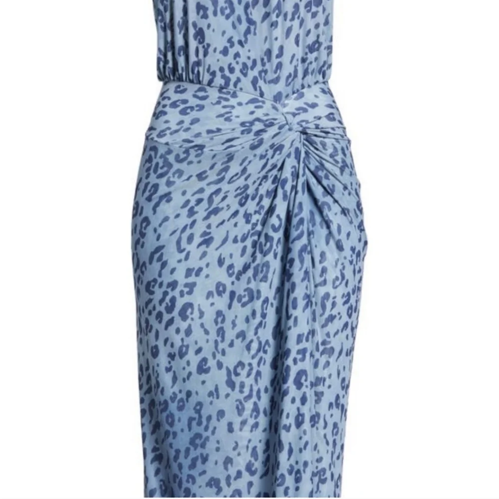 Blue Halter Neck Sleeveless Swim Coverup - Picture 7 of 11